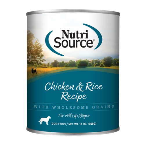 Nutri Source Chicken and Rice ADULTOS Y CACHORROS 13 OZ.