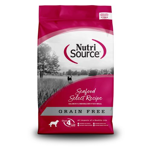 Nutri Source Seafood para razas MEDIANAS Y PEQUEÑAS CACHORROS 5 LBS.