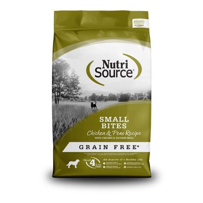 Nutri Source Chicken and Pea razas pequeñas ADULTOS Y CACHORROS 5 LBS.