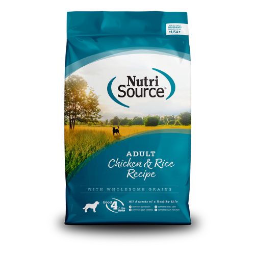 Nutri Source Chicken and Rice ADULTOS Y CACHORROS 12LBS.