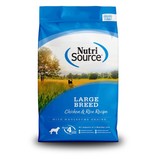 Nutri Source Chicken and Rise Large Breed razas GRANDES ADULTOS Y CACHORROS 29 LBS.