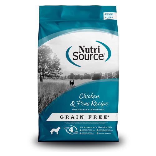 Nutri Source Chicken and Pea para todos los tamaños ADULTOS Y CACHORROS 15 LBS.