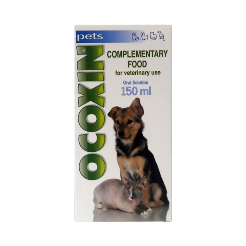 Ocoxin® Pets - Alimento complementario para usos veterinarios (Solución Oral) con jeringa dosificadora - Frasco de 150 ml