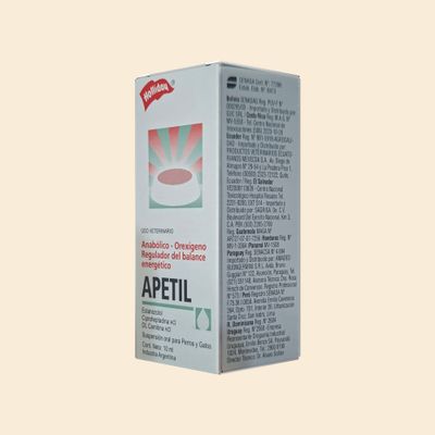 Apetil - Gotas estimulantes del apetito y anabólico para perros y gatos - 10ml