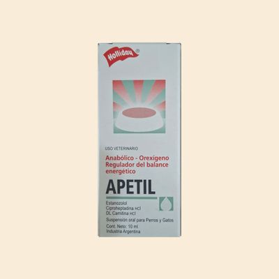 Apetil - Gotas estimulantes del apetito y anabólico para perros y gatos - 10ml