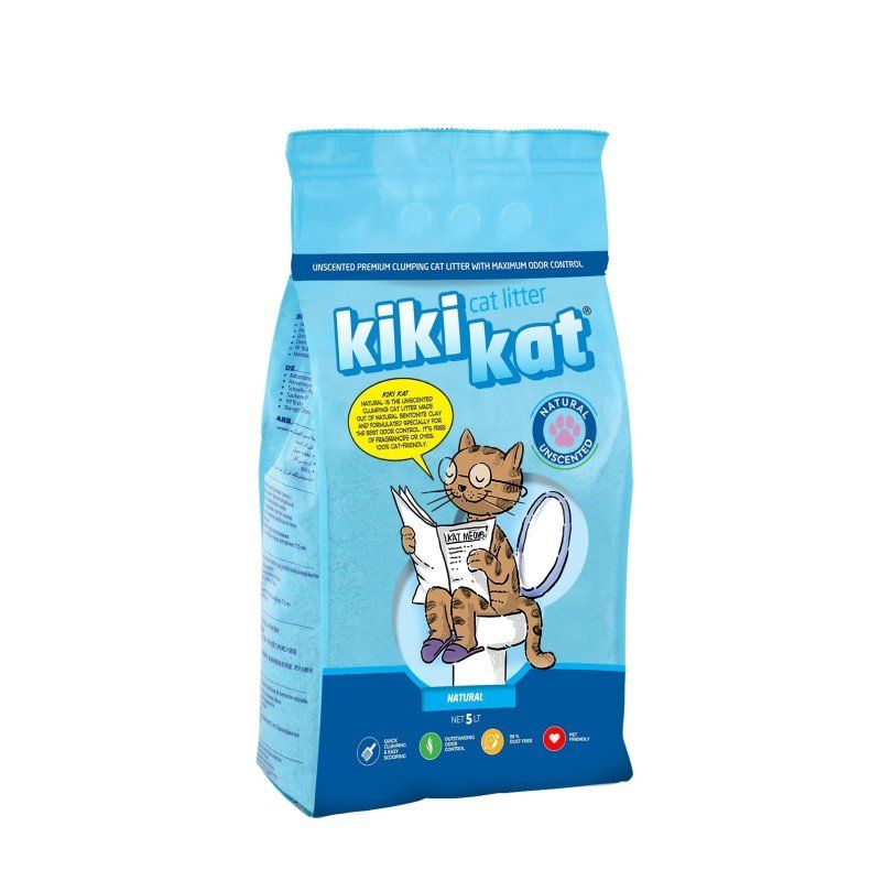 Cat Litter KiKi Kat - Arena de Gato (Natural) - 5 Litros