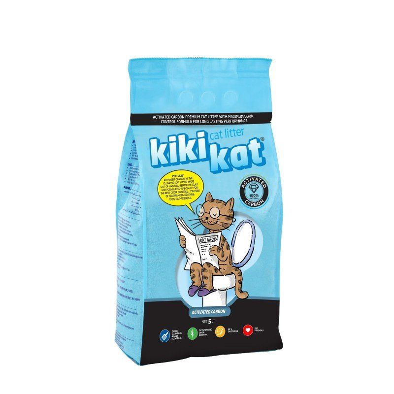 Cat Litter KiKi Kat - Arena de Gato (Carbón Activado) - 5 Litros