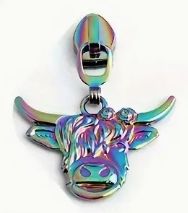Zipper Pull - Rainbow - Woolly Cow