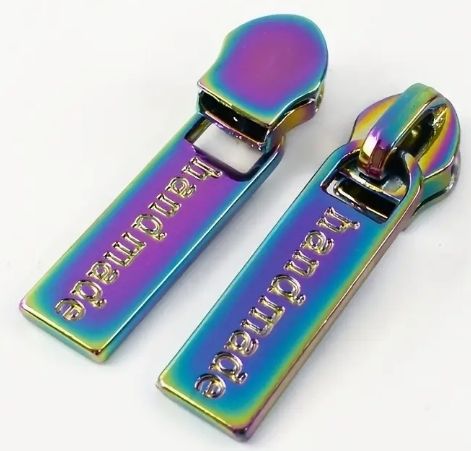 Zipper Pull - Rainbow - Handmade