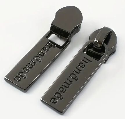 Zipper Pull - Black - Handmade
