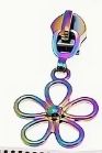Zipper Pull - Rainbow - Flower