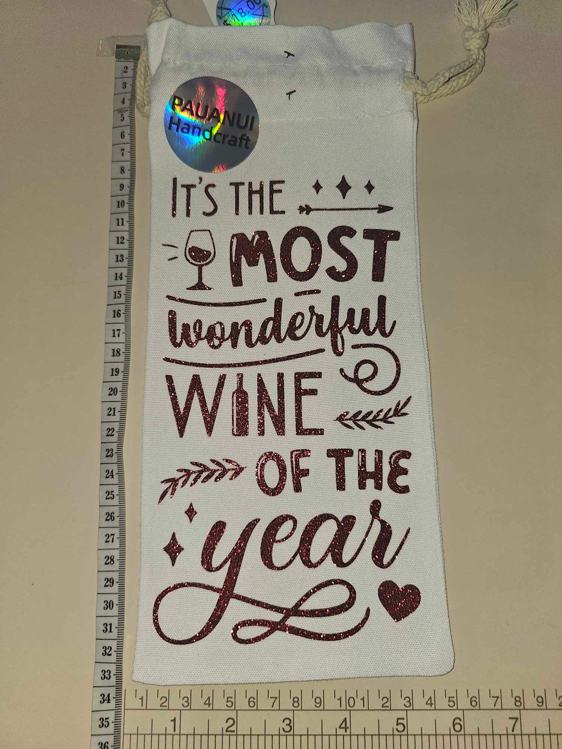 Wine of the Year - Wine Bottle Bag (Red)