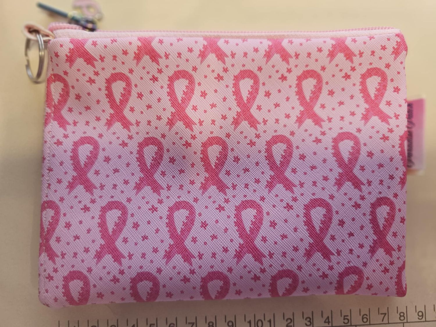 Pink Ribbon - Mini Travel Pouch RFID - PRTR25028