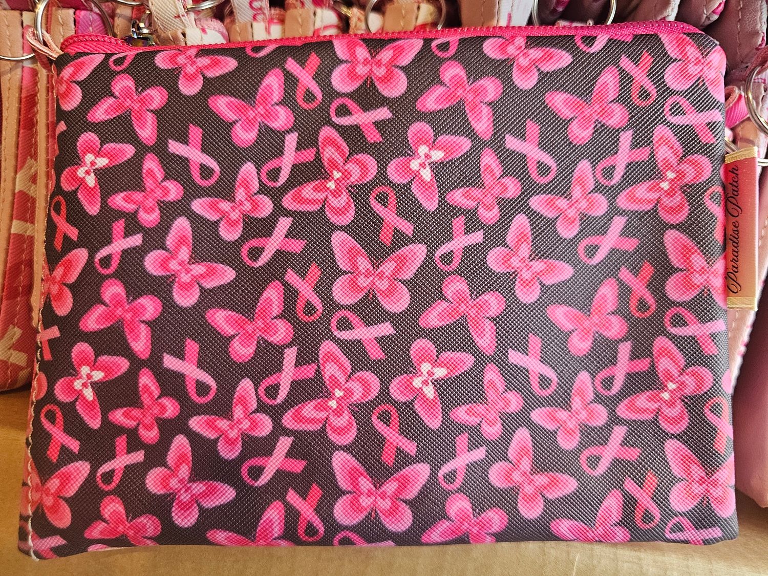 Pink Ribbon - Mini Travel Pouch RFID - PRTR25029