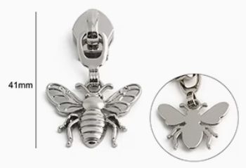 Zipper Pull - Rainbow - Bee
