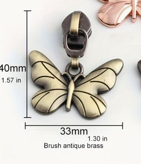 Zipper Pull - Rainbow - Butterfly