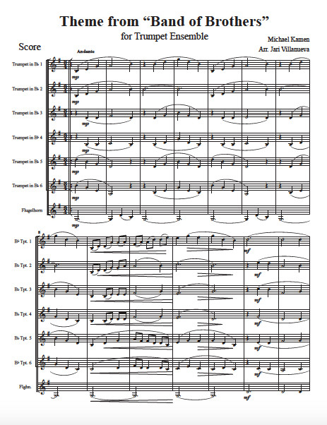 Band of Brothers for Trumpet Ensemble