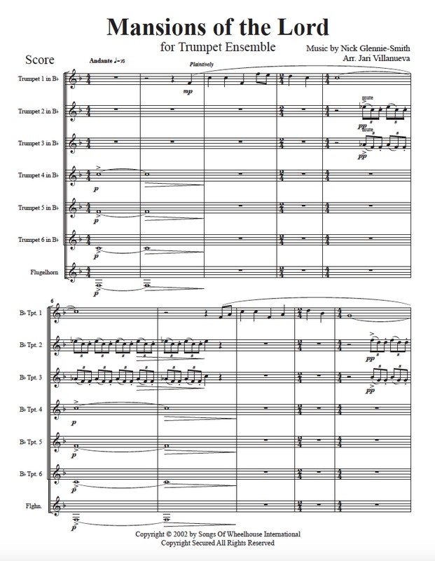Mansions of the Lord for Trumpet Ensemble