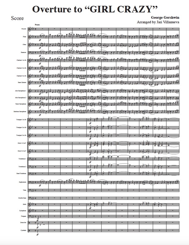 Girl Crazy Overture for Concert Band