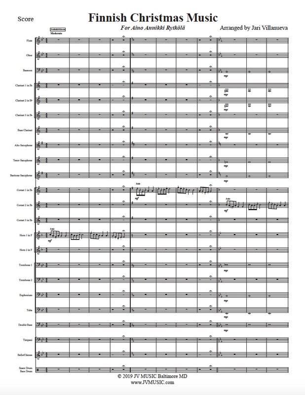 Finnish Christmas Music for Concert Band