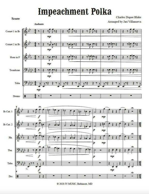 Impeachment Polka for Brass Quintet