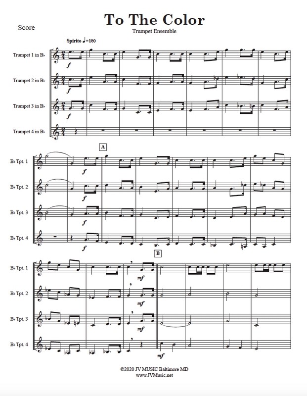 ​To The Color for Trumpet Ensemble​ or Choir
