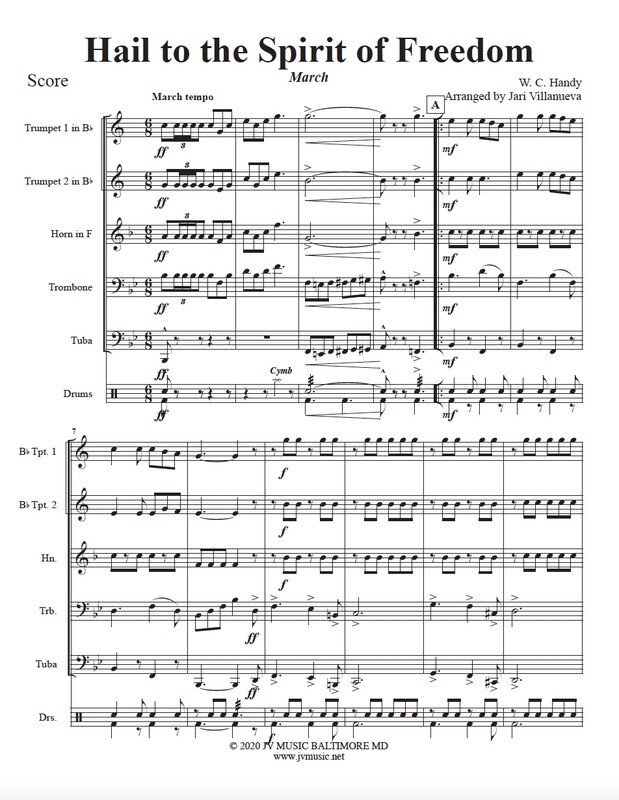 ​Hail To The Spirit of Freedom for Brass Quintet