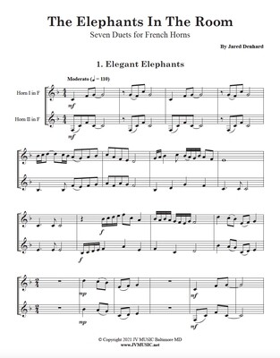 The Elephants in the Room 7 Duets for French Horn