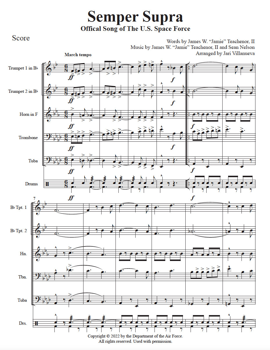Semper Supra For Brass Quintet Store
