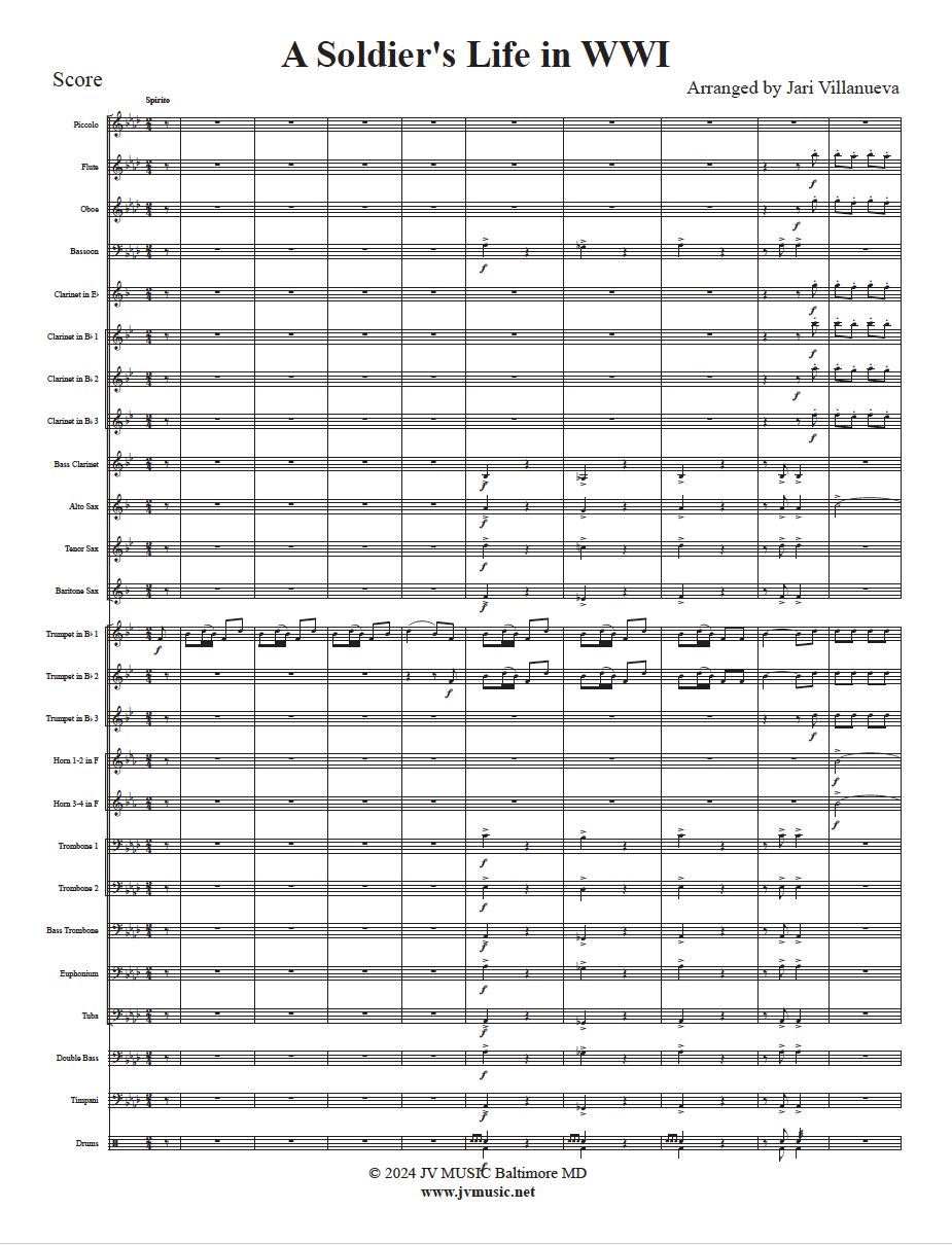 ​A Soldiers Life in WWI for Band