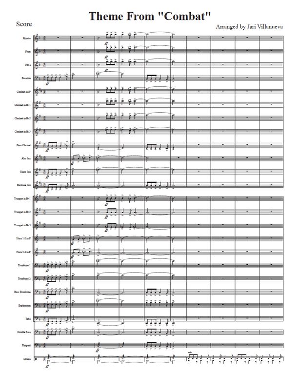 Combat! TV Theme for Concert Band