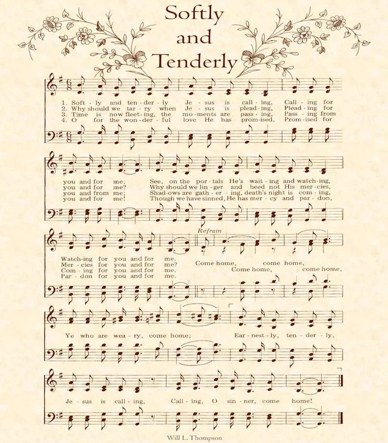 Softly and Tenderly, Jesus is Calling For Brass Quintet