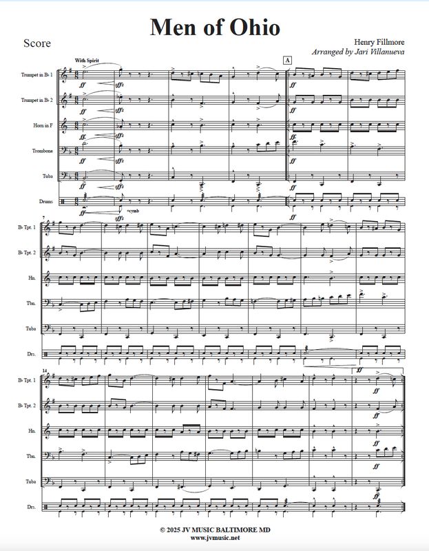 Men of Ohio for Brass Quintet Henry Fillmore