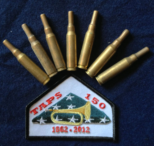 Seven rifle shell casings from Arlington National Cemetery