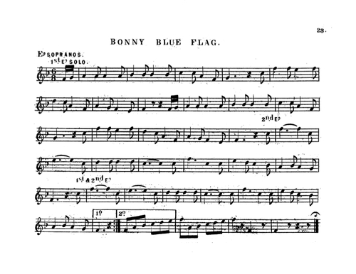 Bonny Blue Flag Squire's Cornet Band Olio