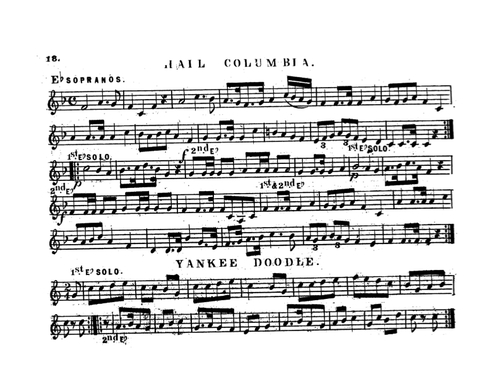 Hail Columbia and Yankee Doodle Squire's Cornet Band Olio