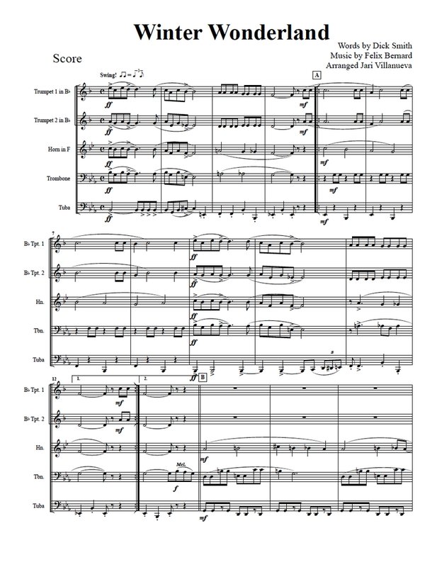 Winter Wonderland Brass Quintet