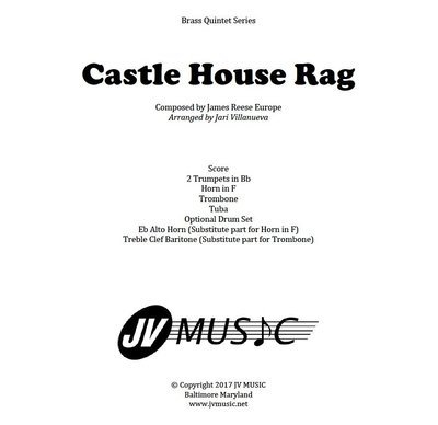 Castle House Rag for Brass Quintet