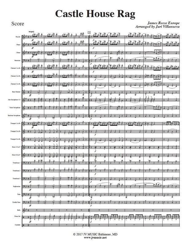 Castle House Rag for Concert Band
