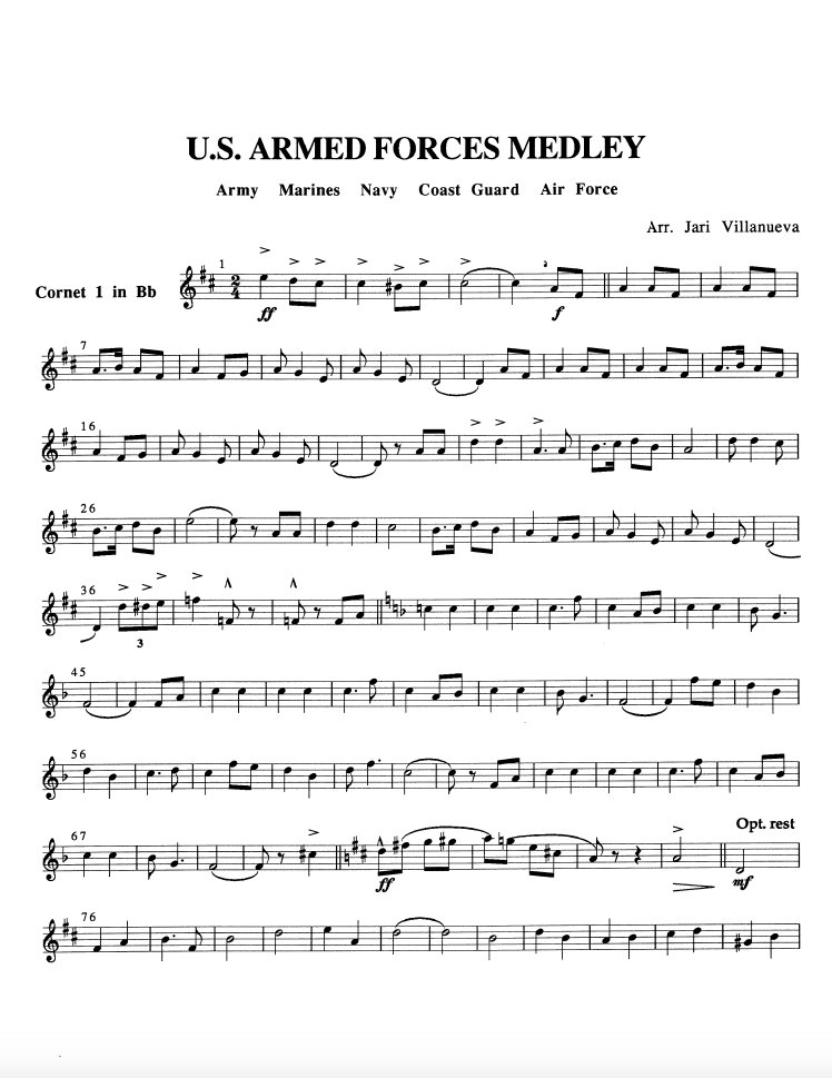 US Armed Forces Medley