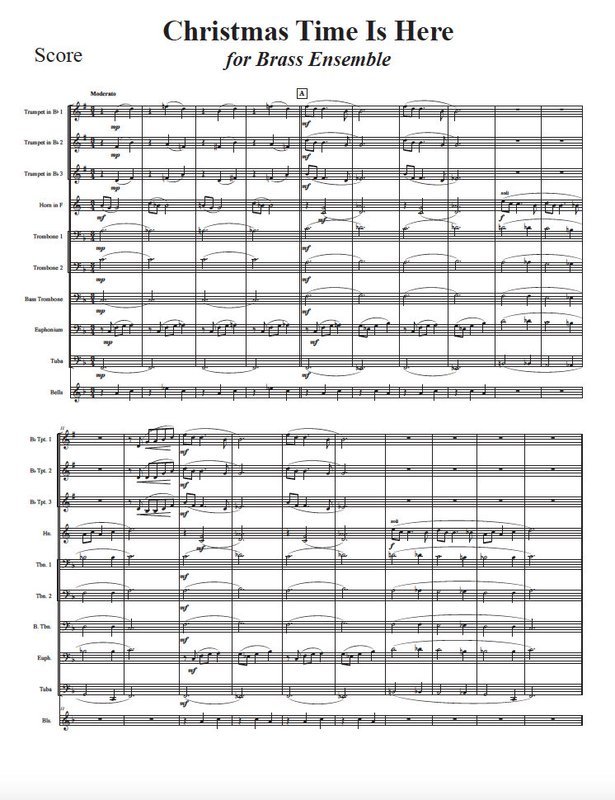 Christmas Time Is Here for Brass Ensemble