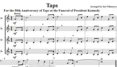 Taps for Trumpet Quartet or Ensemble