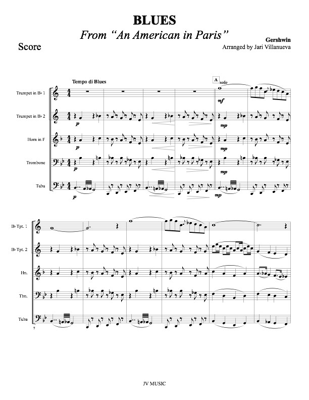 Blues from "An American in Paris"