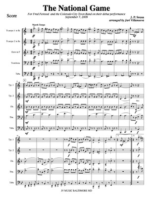 The National Game by John Philip Sousa