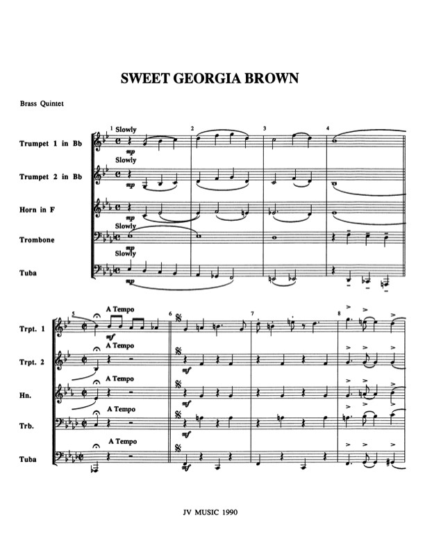 Sweet Georgia Brown