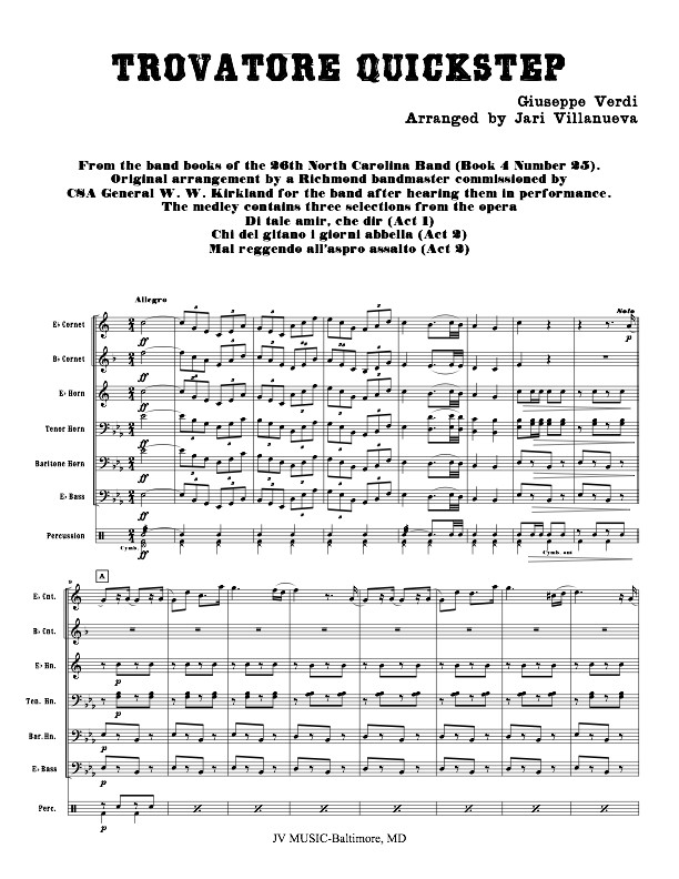 Trovatore Quick Step
