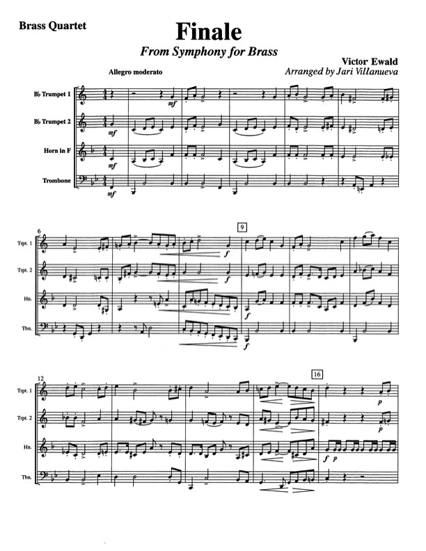 Finale from Symphony for Brass by Victor Ewald