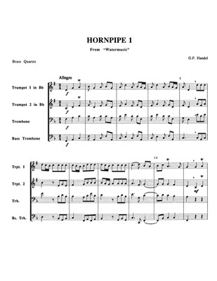 Hornpipe I from The Watermusic