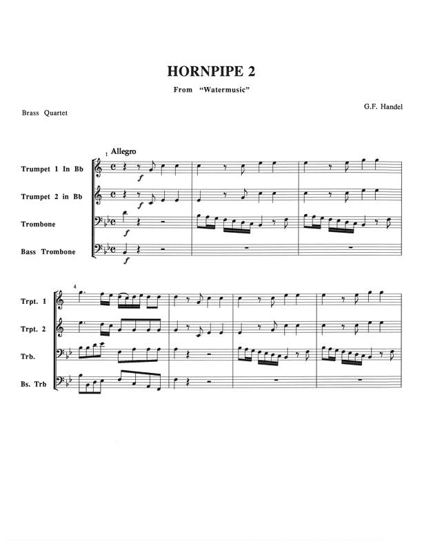 Hornpipe II from The Watermusic