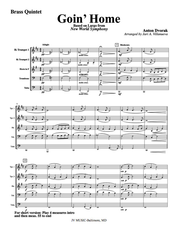 Goin' Home Brass Quintet